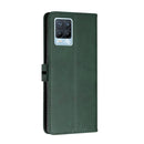 For Realme 8 / 8 Pro Stitching Style 2-Color Cow Texture Horizontal Flip PU Leather Case with Holder & Card Slot & Lanyard(Green)