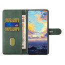 For Realme 8 / 8 Pro Stitching Style 2-Color Cow Texture Horizontal Flip PU Leather Case with Holder & Card Slot & Lanyard(Green)