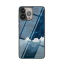 For iPhone 13 Pro Starry Sky Pattern Tempered Glass + TPU Shockproof Protective Case (Star Chess)