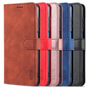 For Samsung Galaxy S21 FE 5G AZNS Skin Feel Calf Texture Horizontal Flip Leather Case with Card Slots & Holder & Wallet(Rose Gold)
