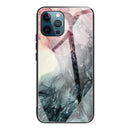 Abstract Marble Pattern Glass Protective Case For iPhone 13 Pro(Abstract Black)