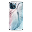 Abstract Marble Pattern Glass Protective Case For iPhone 13 Pro(Abstract Gray)