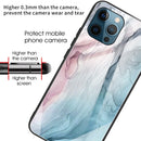 Abstract Marble Pattern Glass Protective Case For iPhone 13 Pro(Abstract Gray)