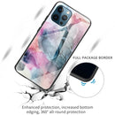 Abstract Marble Pattern Glass Protective Case For iPhone 13 Pro(Abstract Multicolor)