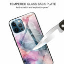 Abstract Marble Pattern Glass Protective Case For iPhone 13 Pro(Abstract Multicolor)