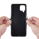 For Samsung Galaxy A22 TAOKKIM Retro Matte PU Leather + PC + TPU Shockproof Back Cover Case with Holder & Card Slot(Red)