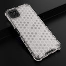 For Samsung Galaxy A22 5G Shockproof Honeycomb PC + TPU Case with Neck Lanyard(White)