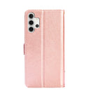 For Samsung Galaxy A32 4G Zipper Bag PU + TPU Horizontal Flip Leather Case with Holder & Card Slot & Wallet & Lanyard(Rose Gold)