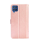 For Samsung Galaxy F62 / M62 Zipper Bag PU + TPU Horizontal Flip Leather Case with Holder & Card Slot & Wallet & Lanyard(Rose Gold)