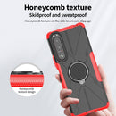 For Sony Xperia 5 III Armor Bear Shockproof PC + TPU Protective Case with Ring Holder(Black)