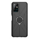 For Infinix Note 8 Armor Bear Shockproof PC + TPU Protective Case with Ring Holder(Black)