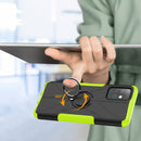 For Infinix Note 8 Armor Bear Shockproof PC + TPU Protective Case with Ring Holder(Black)