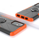 For Infinix Note 8 Armor Bear Shockproof PC + TPU Protective Case with Ring Holder(Black)