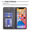 Rhombus Texture Horizontal Flip Magnetic Leather Case with Holder & Card Slots For iPhone 13 mini(Black)
