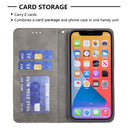 Rhombus Texture Horizontal Flip Magnetic Leather Case with Holder & Card Slots For iPhone 13(Grey)