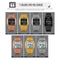 SKMEI 1763 Qibla Calendar Timing Multifunctional LED Digital Display Stainless Steel Strap Luminous Electronic Watch(Black)