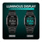 SKMEI 1763 Qibla Calendar Timing Multifunctional LED Digital Display Stainless Steel Strap Luminous Electronic Watch(Black)