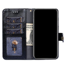 For Huawei Y9a Zipper Bag PU + TPU Horizontal Flip Leather Case with Holder & Card Slot & Wallet & Lanyard(Black)