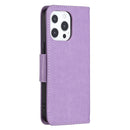 Embossing Two Butterflies Pattern Horizontal Flip PU Leather Case with Holder & Card Slot & Wallet & Lanyard For iPhone 13 mini(Purple)