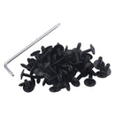 A5531 100 PCS M5x19 Mudguard Screws with Clip Nut / Wrench N90775001 N90648702 for Audi