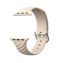 Solid Color Twist Silicone Watch Band For Apple Watch Series 7 41mm / 6 & SE & 5 & 4 40mm / 3 & 2 & 1 38mm(Pink Sand)
