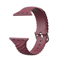 Solid Color Twist Silicone Watch Band For Apple Watch Series 7 41mm / 6 & SE & 5 & 4 40mm / 3 & 2 & 1 38mm(Wine Red)