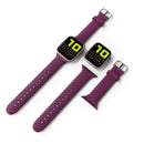 Solid Color Twist Silicone Watch Band For Apple Watch Series 7 41mm / 6 & SE & 5 & 4 40mm / 3 & 2 & 1 38mm(Wine Red)