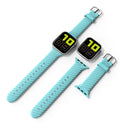 Solid Color Twist Silicone Watch Band For Apple Watch Series 7 41mm / 6 & SE & 5 & 4 40mm / 3 & 2 & 1 38mm(Blue)