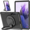 For Samsung Galaxy Tab S8+ / Tab S8 Plus / Tab S7 FE / Tab S7+/S7 FE 12.4 inch T970 Shockproof TPU + PC Protective Case with 360 Degree Rotation Foldable Handle Grip Holder & Pen Slot(Black)
