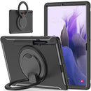 For Samsung Galaxy Tab S8+ / Tab S8 Plus / Tab S7 FE / Tab S7+/S7 FE 12.4 inch T970 Shockproof TPU + PC Protective Case with 360 Degree Rotation Foldable Handle Grip Holder & Pen Slot(Black)