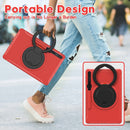 For Samsung Galaxy Tab S8+ / Tab S8 Plus / Tab S7 FE / Tab S7+/S7 FE 12.4 inch T970 Shockproof TPU + PC Protective Case with 360 Degree Rotation Foldable Handle Grip Holder & Pen Slot(Red)