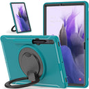 For Samsung Galaxy Tab S8+ / Tab S8 Plus / Tab S7 FE / Tab S7+/S7 FE 12.4 inch T970 Shockproof TPU + PC Protective Case with 360 Degree Rotation Foldable Handle Grip Holder & Pen Slot(Blue)