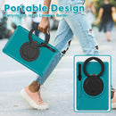 For Samsung Galaxy Tab S8+ / Tab S8 Plus / Tab S7 FE / Tab S7+/S7 FE 12.4 inch T970 Shockproof TPU + PC Protective Case with 360 Degree Rotation Foldable Handle Grip Holder & Pen Slot(Blue)
