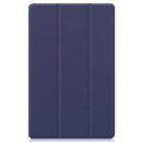 For Huawei MatePad Pro 12.6 2021 Custer Texture Horizontal Flip Leather Case with Three-folding Holder & Sleep / Wake-up Function(Blue)