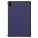 For Huawei MatePad Pro 12.6 2021 Custer Texture Horizontal Flip Leather Case with Three-folding Holder & Sleep / Wake-up Function(Blue)