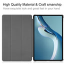 For Huawei MatePad Pro 12.6 2021 Custer Texture Horizontal Flip Leather Case with Three-folding Holder & Sleep / Wake-up Function(Rose Gold)