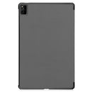 For Huawei MatePad Pro 12.6 2021 Custer Texture Horizontal Flip Leather Case with Three-folding Holder & Sleep / Wake-up Function(Grey)