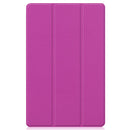 For Huawei MatePad Pro 12.6 2021 Custer Texture Horizontal Flip Leather Case with Three-folding Holder & Sleep / Wake-up Function(Purple)