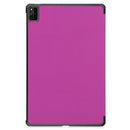 For Huawei MatePad Pro 12.6 2021 Custer Texture Horizontal Flip Leather Case with Three-folding Holder & Sleep / Wake-up Function(Purple)