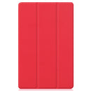 For Huawei MatePad Pro 12.6 2021 Custer Texture Horizontal Flip Leather Case with Three-folding Holder & Sleep / Wake-up Function(Red)