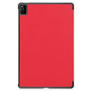 For Huawei MatePad Pro 12.6 2021 Custer Texture Horizontal Flip Leather Case with Three-folding Holder & Sleep / Wake-up Function(Red)