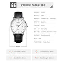 SKMEI 1801 Men Casual Calendar Quartz Watch(Silver White Brown)