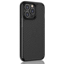 Pioneer Carbon Fiber Texture Shockproof TPU + PC Case For iPhone 13(Black)