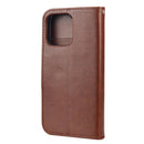 Butterfly Flower Pattern Horizontal Flip Leather Case with Holder & Card Slots & Wallet For iPhone 13(Brown)