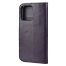 Butterfly Flower Pattern Horizontal Flip Leather Case with Holder & Card Slots & Wallet For iPhone 13 Pro(Deep Purple)