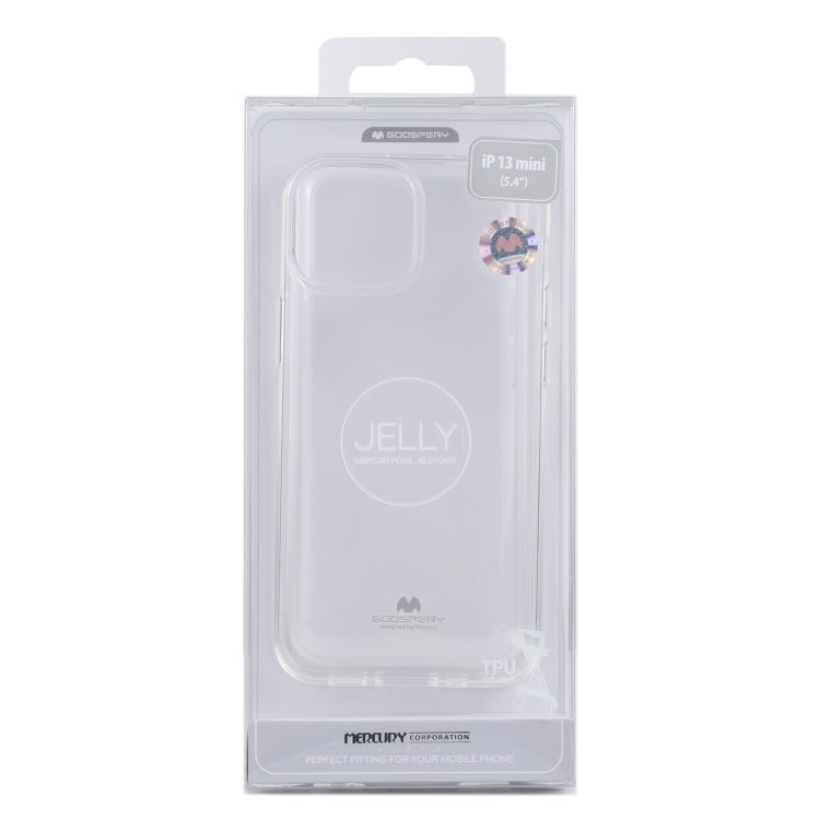 GOOSPERY JELLY Full Coverage Soft Case For iPhone 13 mini(Transparent)