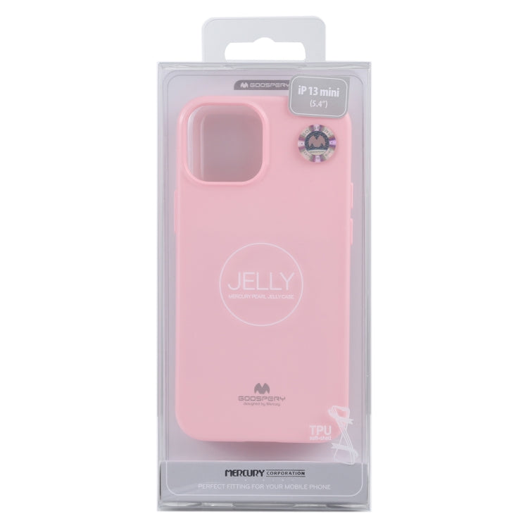 GOOSPERY JELLY Full Coverage Soft Case For iPhone 13 mini(Pink)