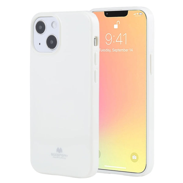 GOOSPERY JELLY Full Coverage Soft Case For iPhone 13 mini(White)