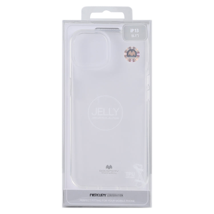 GOOSPERY JELLY Full Coverage Soft Case For iPhone 13(Transparent)