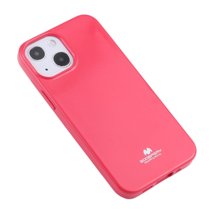 GOOSPERY JELLY Full Coverage Soft Case For iPhone 13(Rose Red)